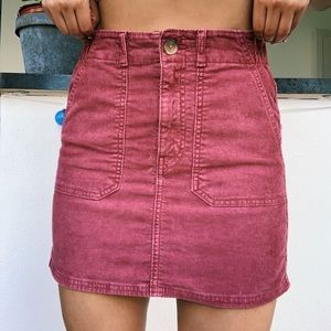 Rose high waisted corduroy skirt